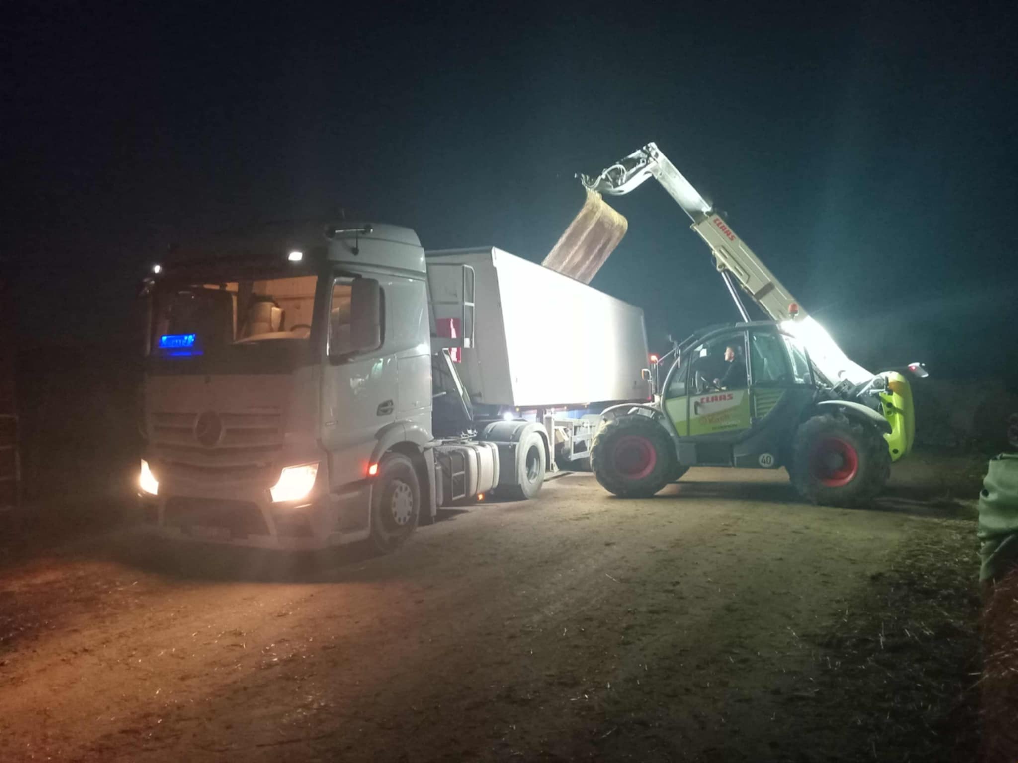 Éjszakai gabona szállítás